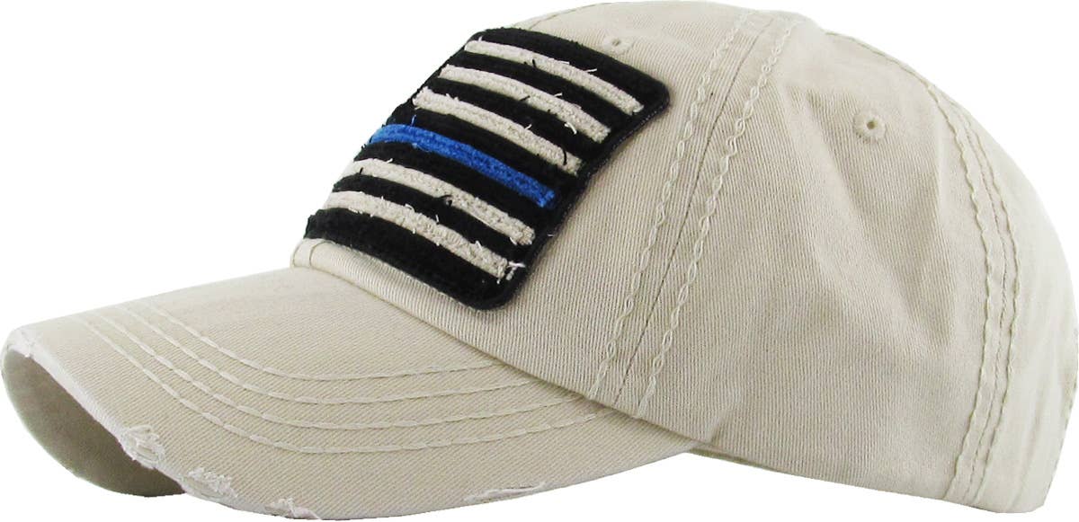 Flag Vintage Ballcap: BLK (RED)