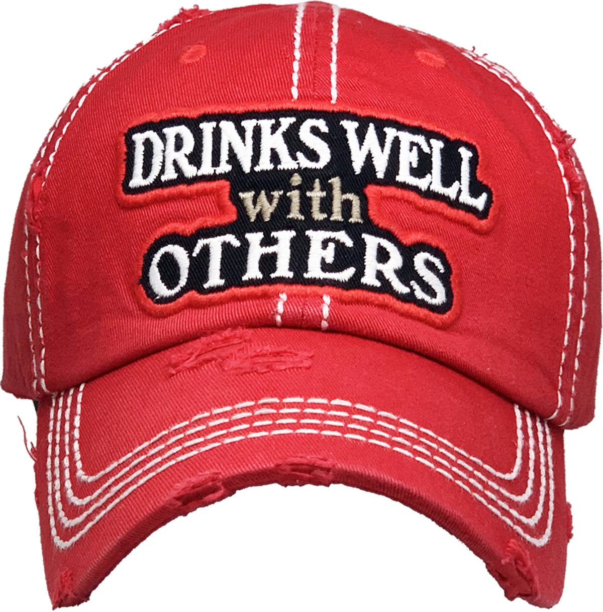 Drinks Well With Others Vintage Ballcap: STN