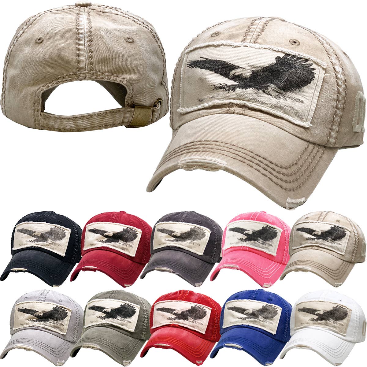 EAGLE VINTAGE BALLCAP: BUR