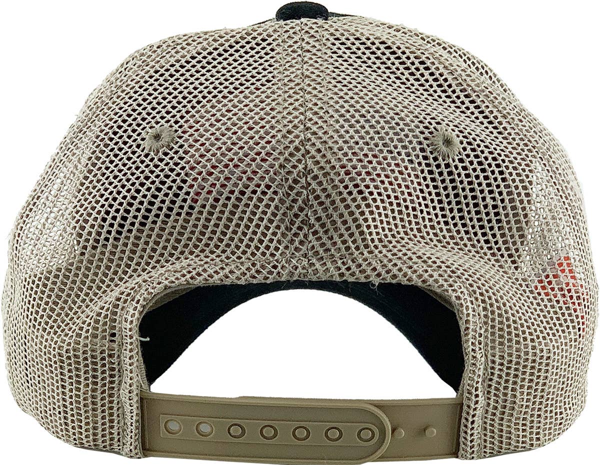 FLAG VINTAGE BALLCAP: BLK-FLAG