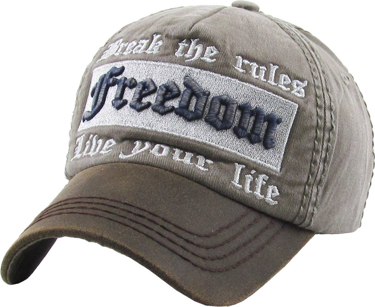 Freedom Vintage Ballcap: BLK