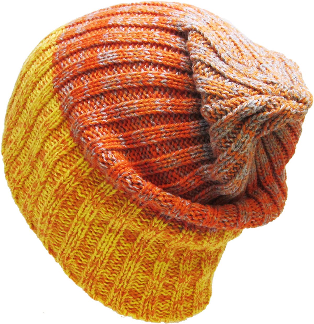 TRI-TONE SLOUCHY BEANIE | KBETHOS: LGY