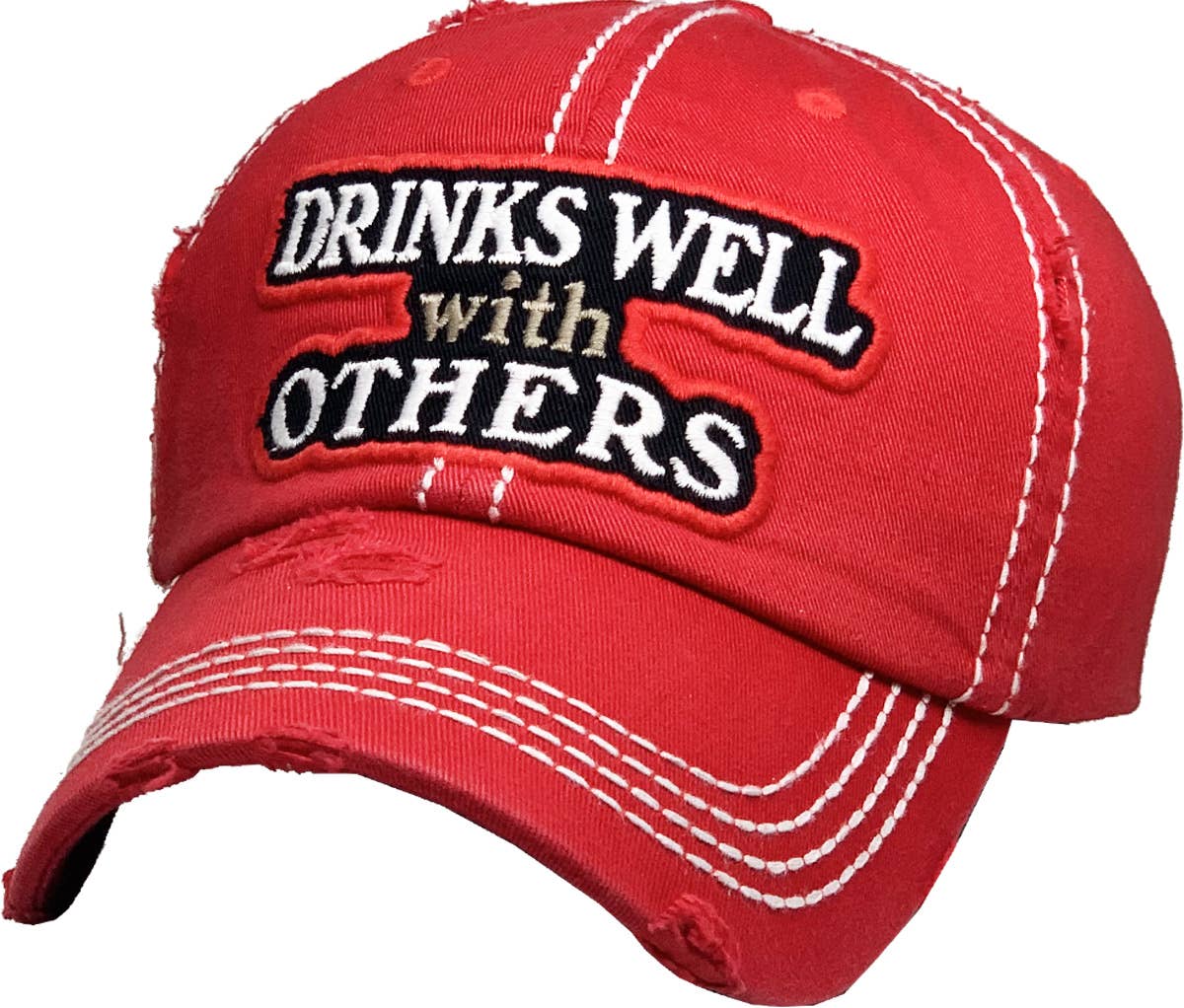Drinks Well With Others Vintage Ballcap: STN