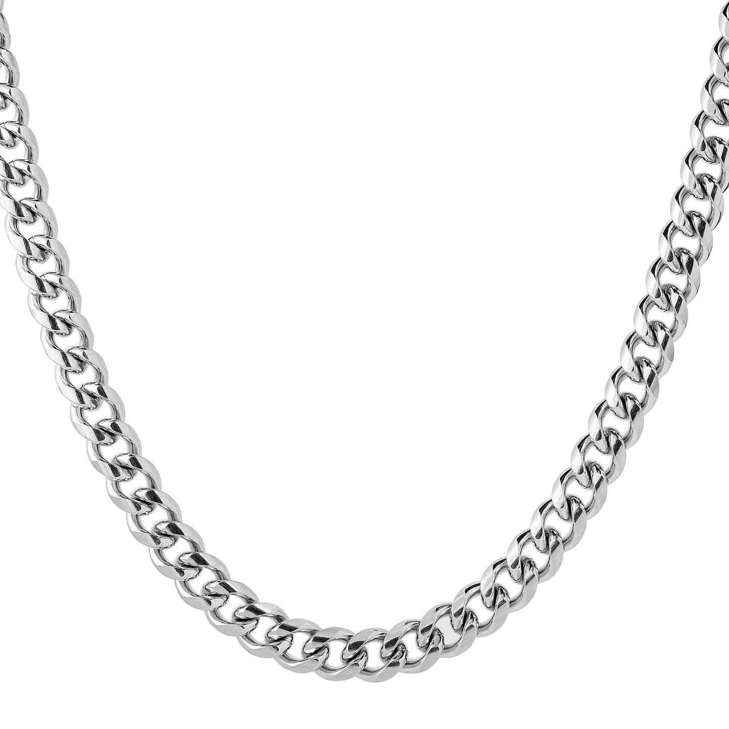 Polished Curb Chain Necklace (9mm)