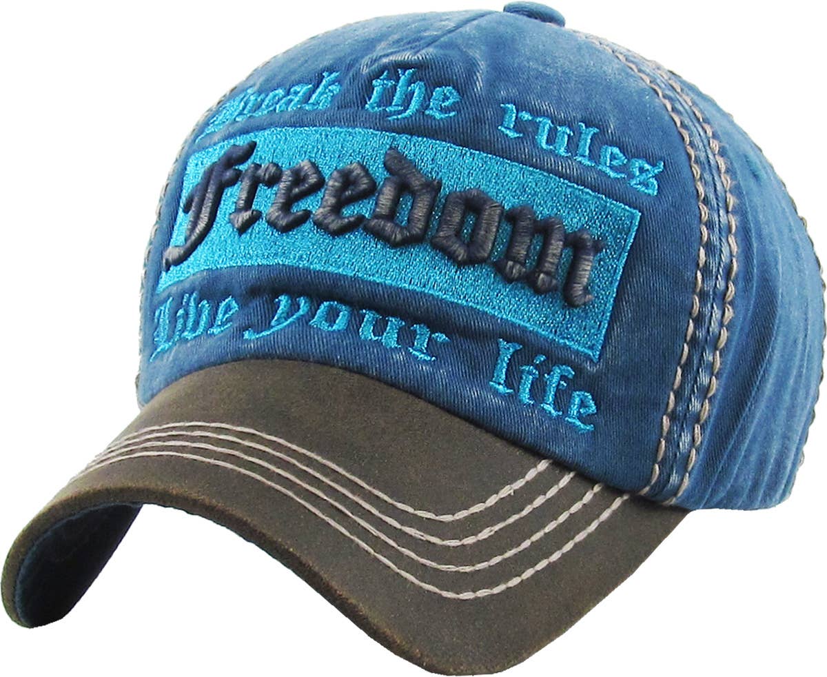 Freedom Vintage Ballcap: BLK