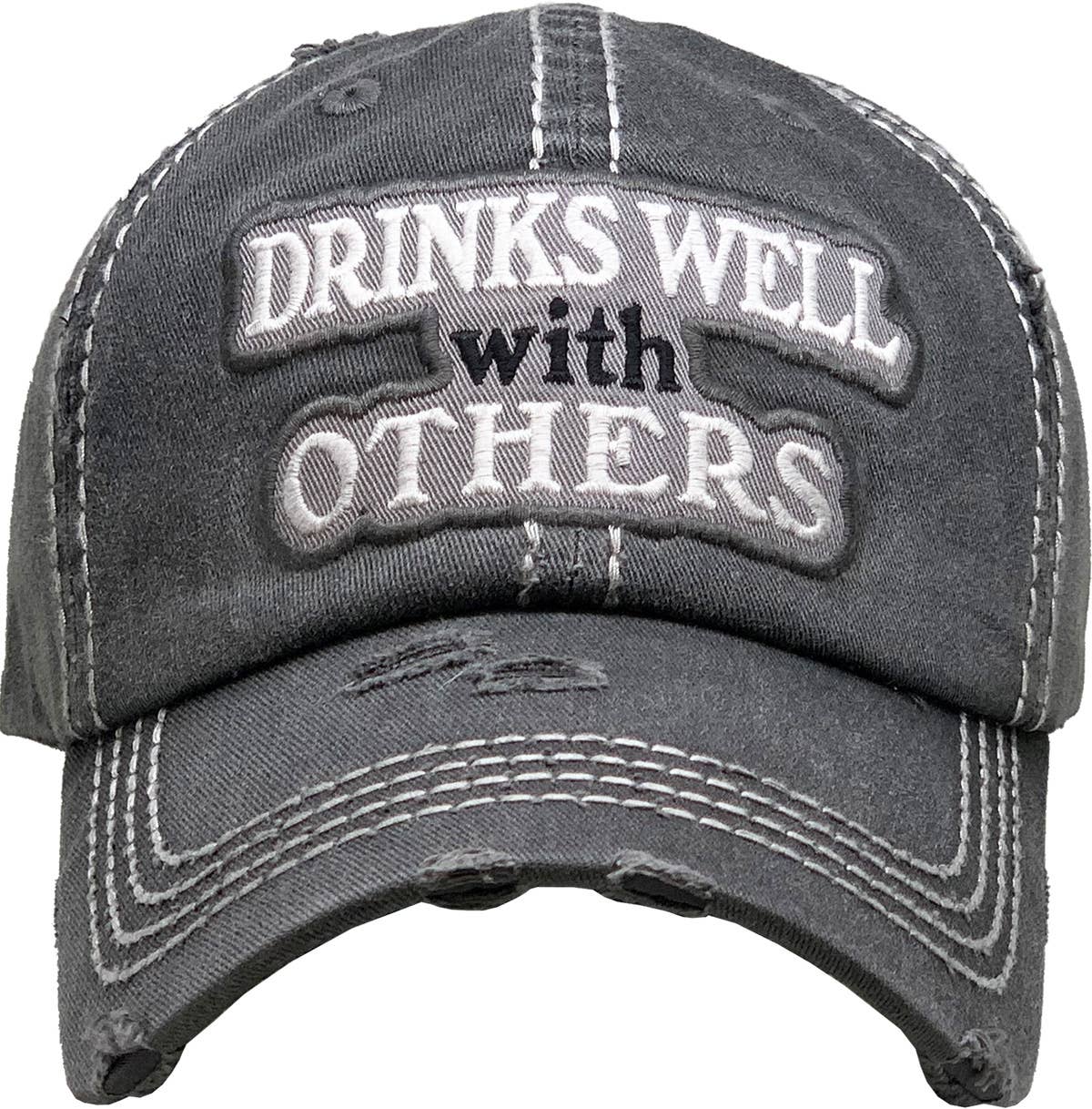 Drinks Well With Others Vintage Ballcap: STN