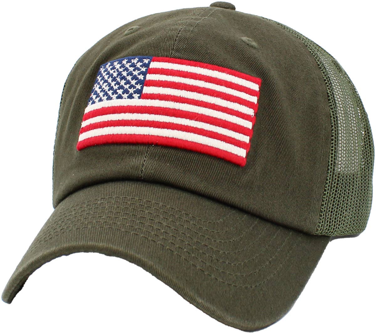 FLAG VINTAGE BALLCAP: BLK-FLAG