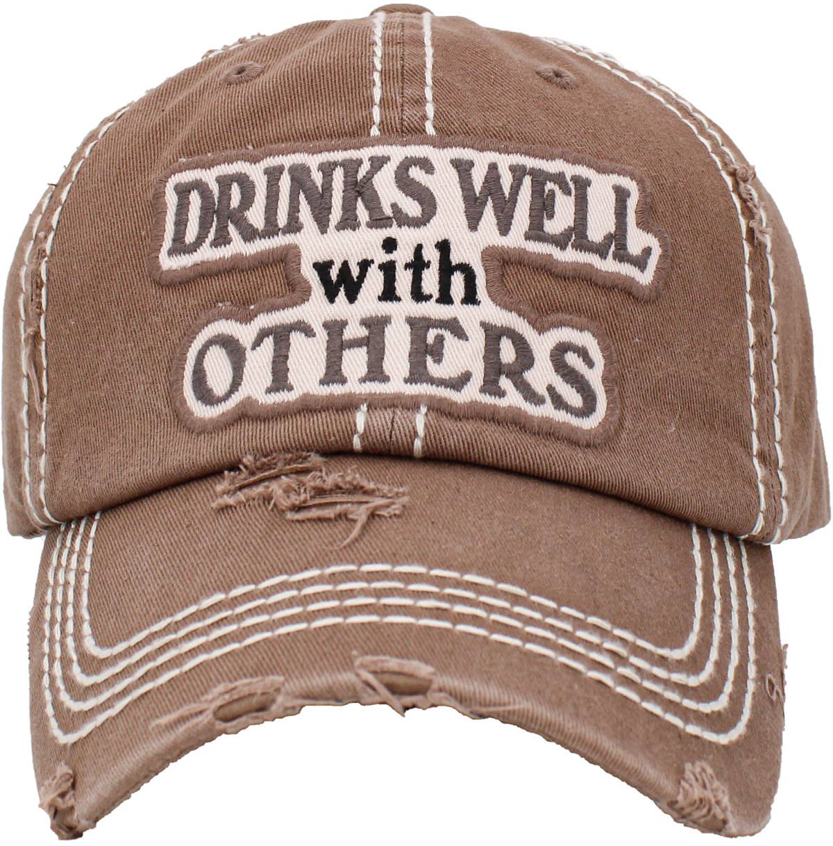Drinks Well With Others Vintage Ballcap: STN