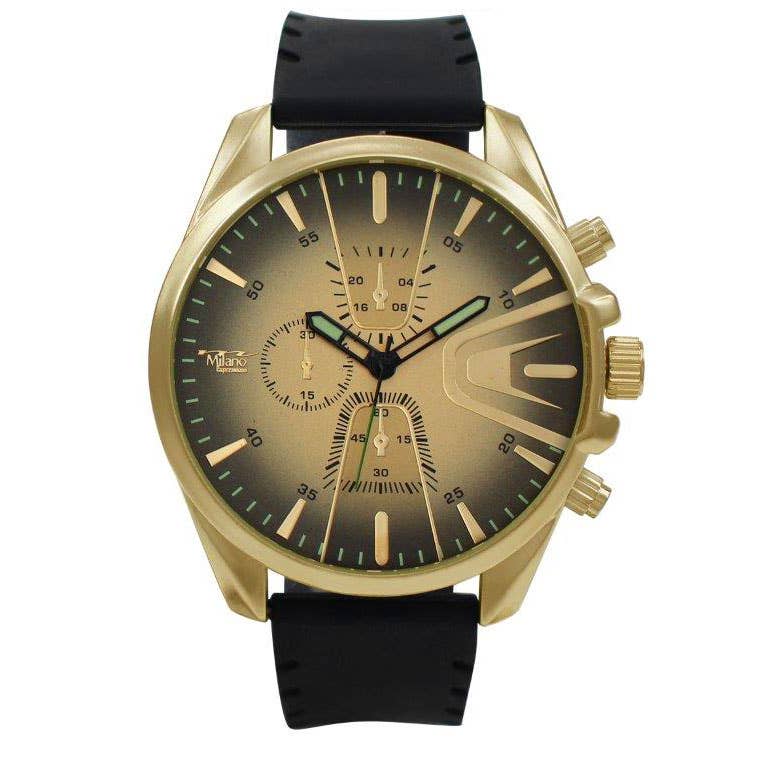 Men's Two Tone Analog Watch -  Blue
