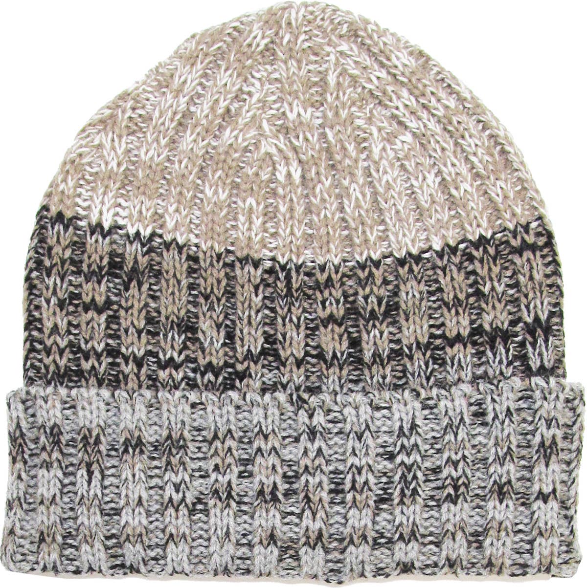 TRI-TONE SLOUCHY BEANIE | KBETHOS: ORG