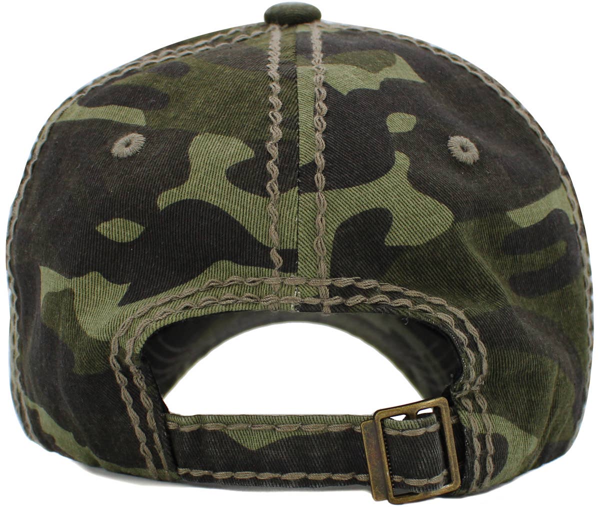 Don't Worry Beer Happy Vintage Ballcap: KHK