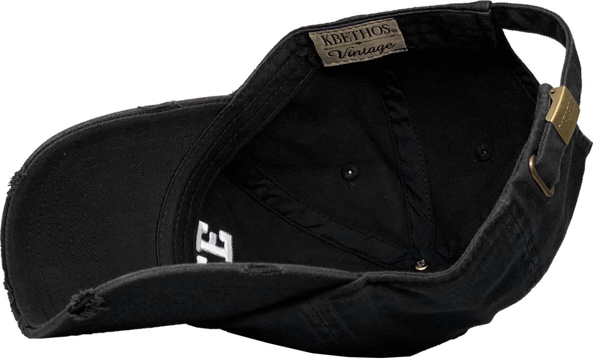 POLICE Vintage Dad Hat: BLK-VINTAGE