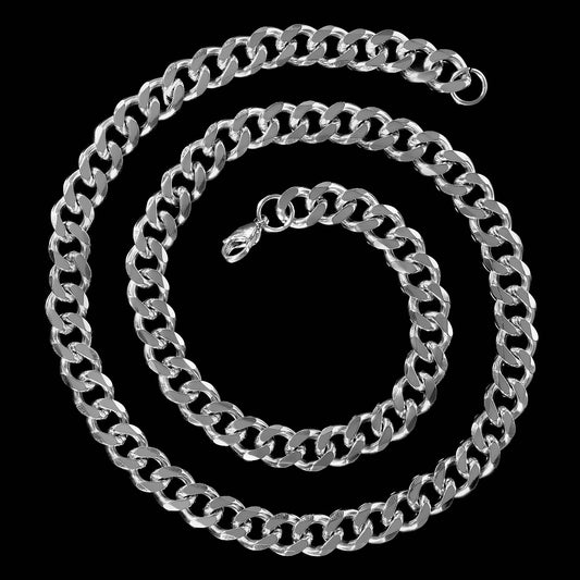 Polished Curb Chain Necklace (9mm)