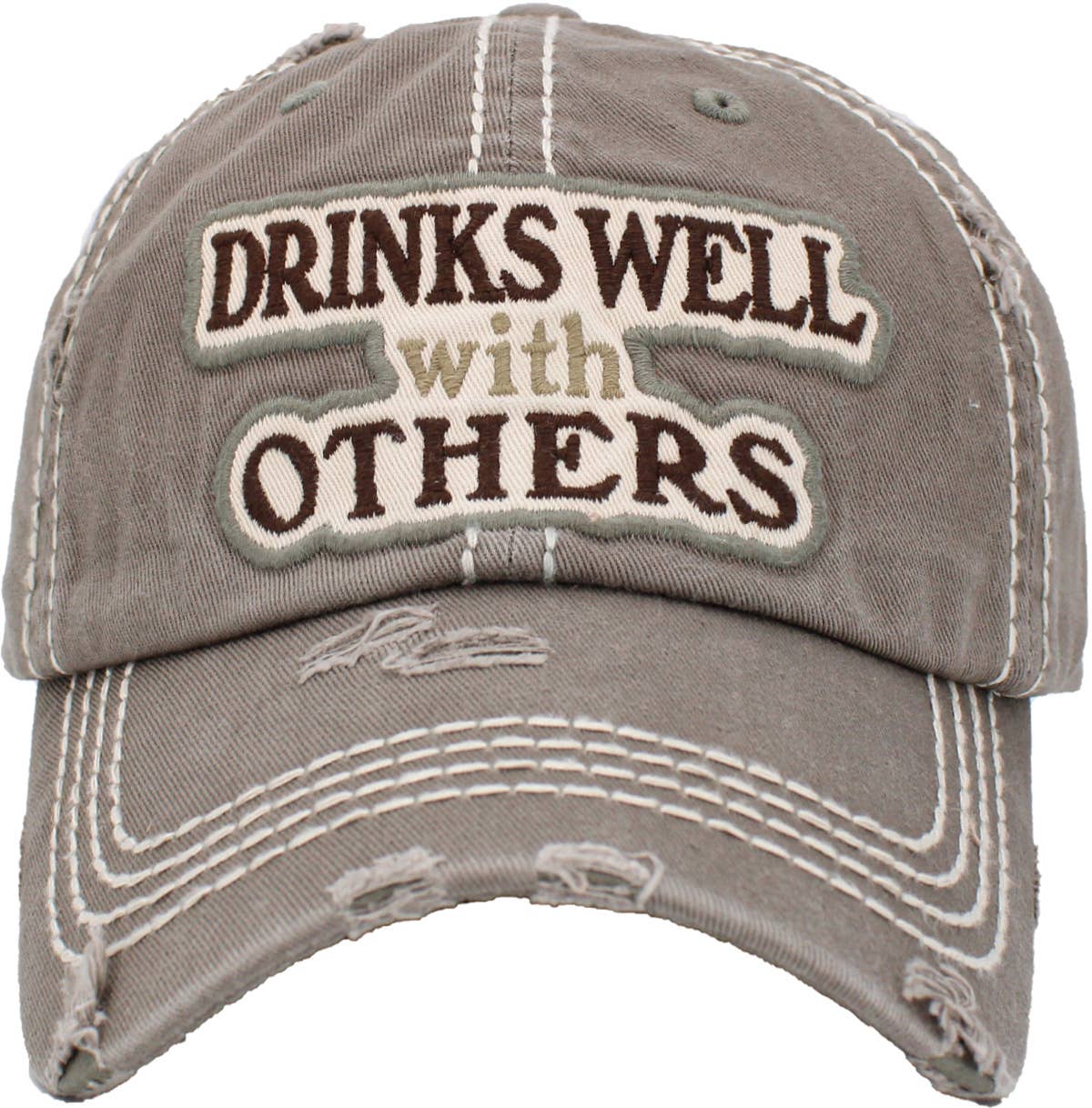 Drinks Well With Others Vintage Ballcap: STN