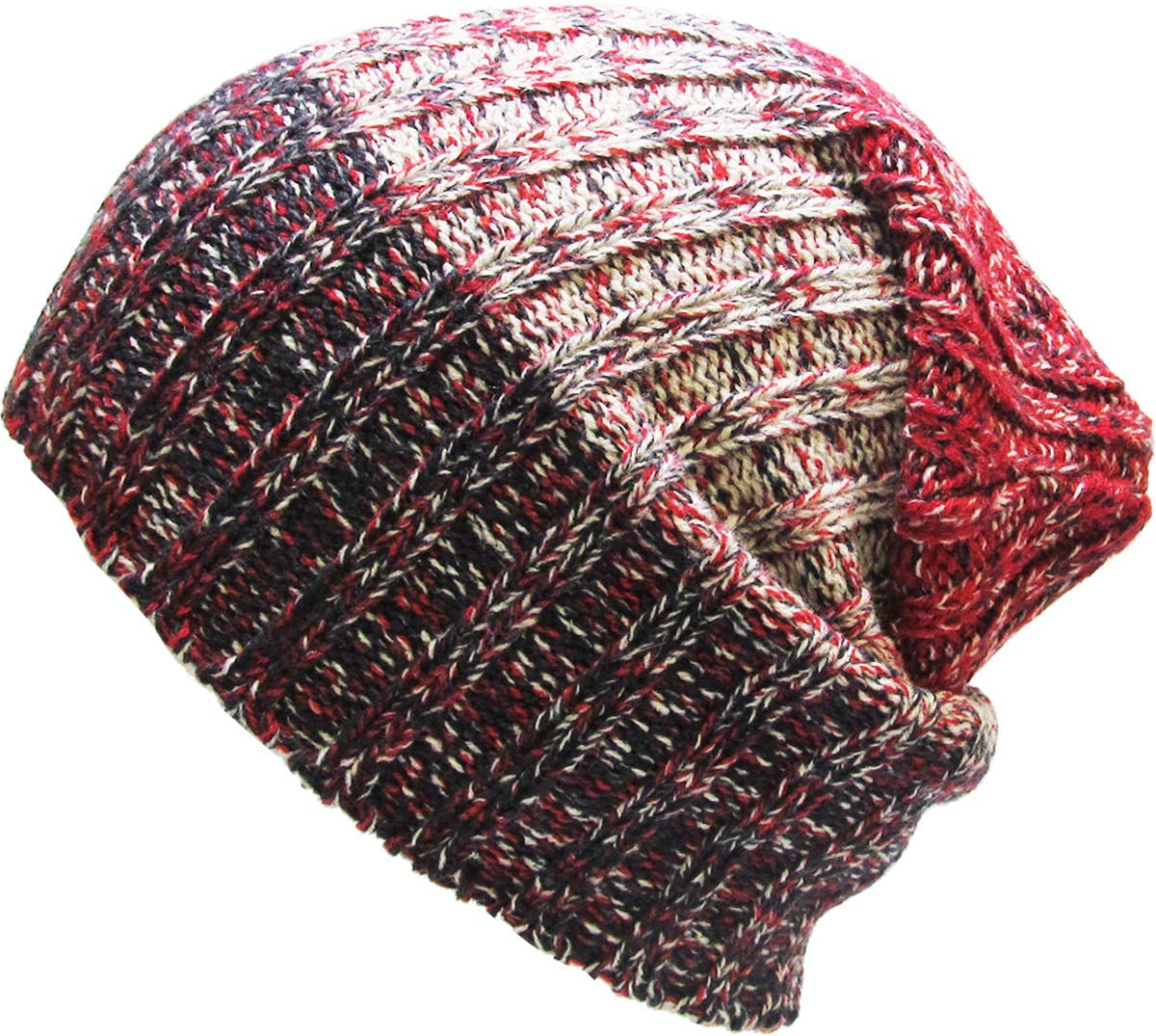 TRI-TONE SLOUCHY BEANIE | KBETHOS: LGY