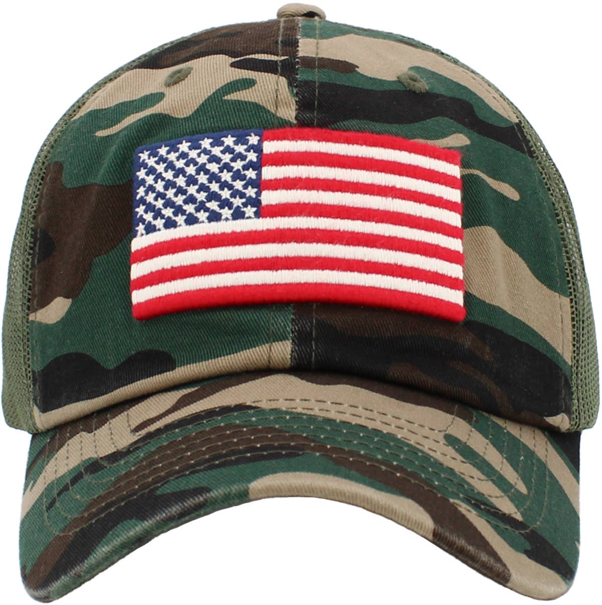 FLAG VINTAGE BALLCAP: BLK-FLAG