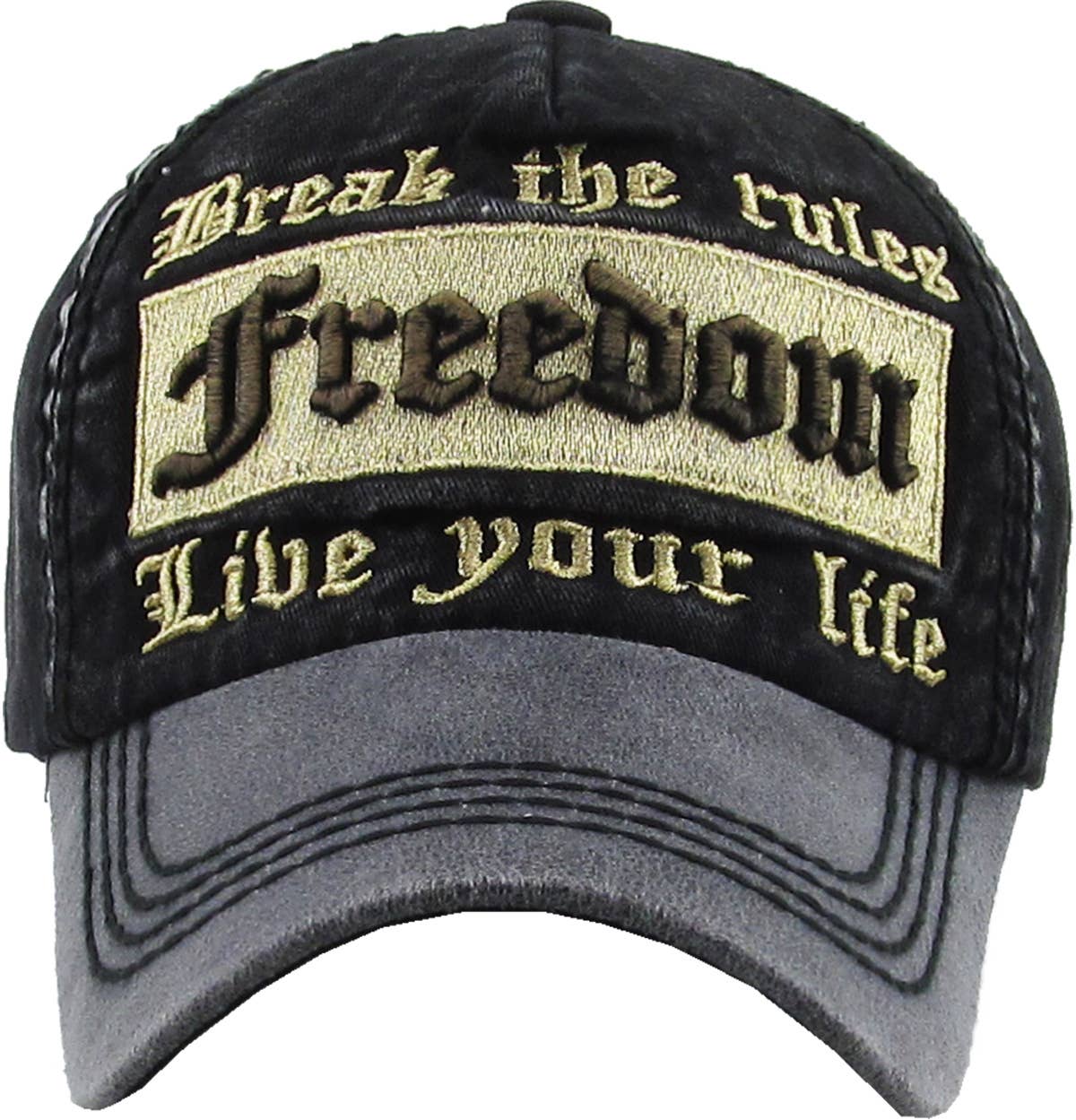 Freedom Vintage Ballcap: BLK