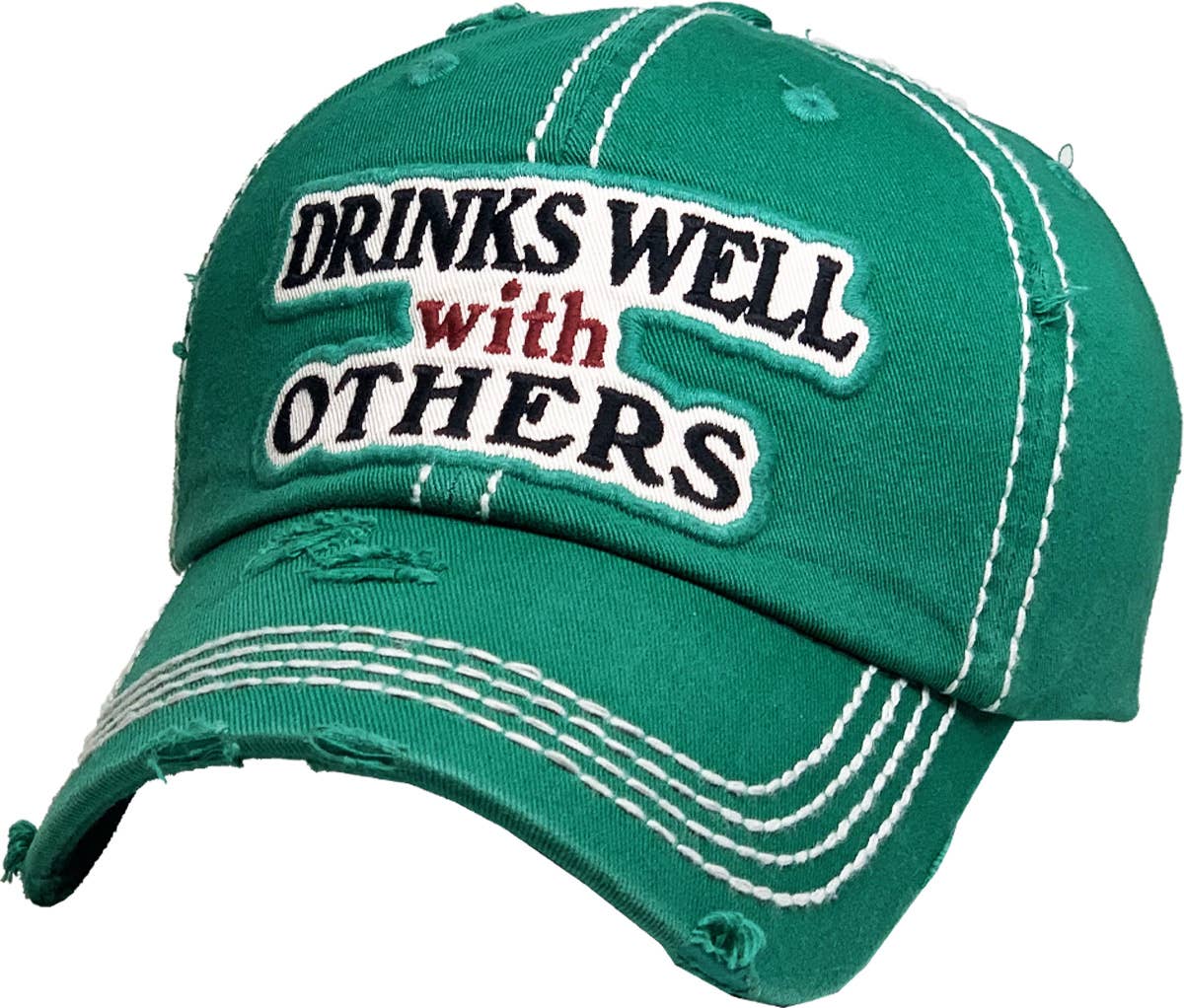 Drinks Well With Others Vintage Ballcap: STN