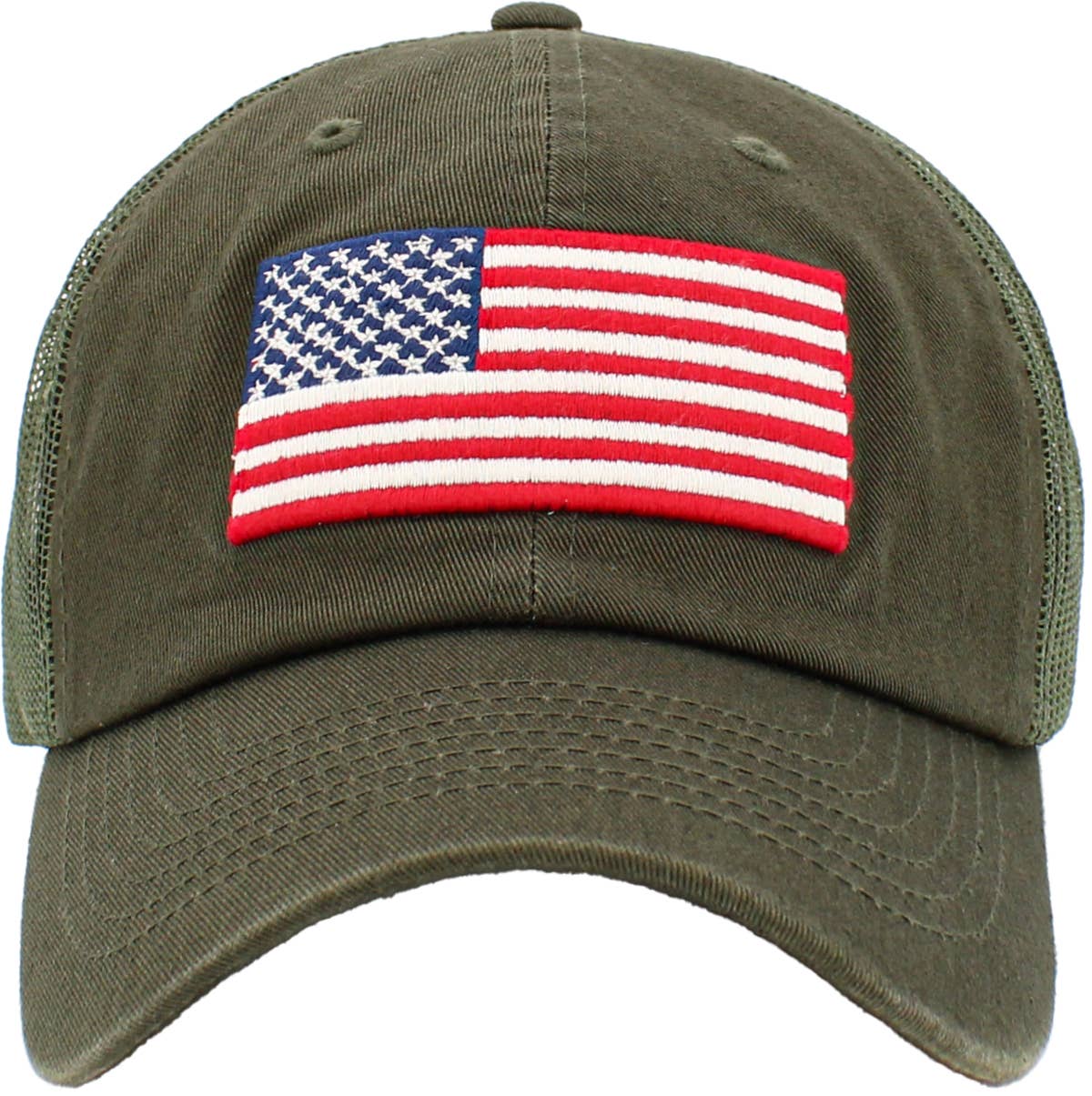 FLAG VINTAGE BALLCAP: BLK-FLAG