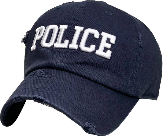 POLICE Vintage Dad Hat: NAV-VINTAGE