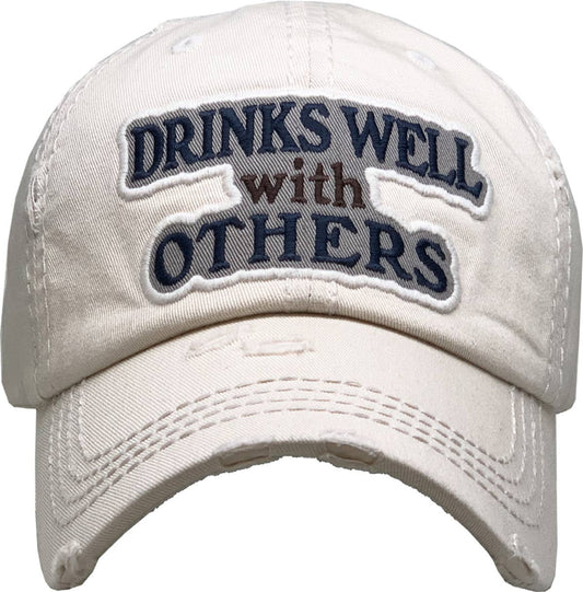 Drinks Well With Others Vintage Ballcap: STN